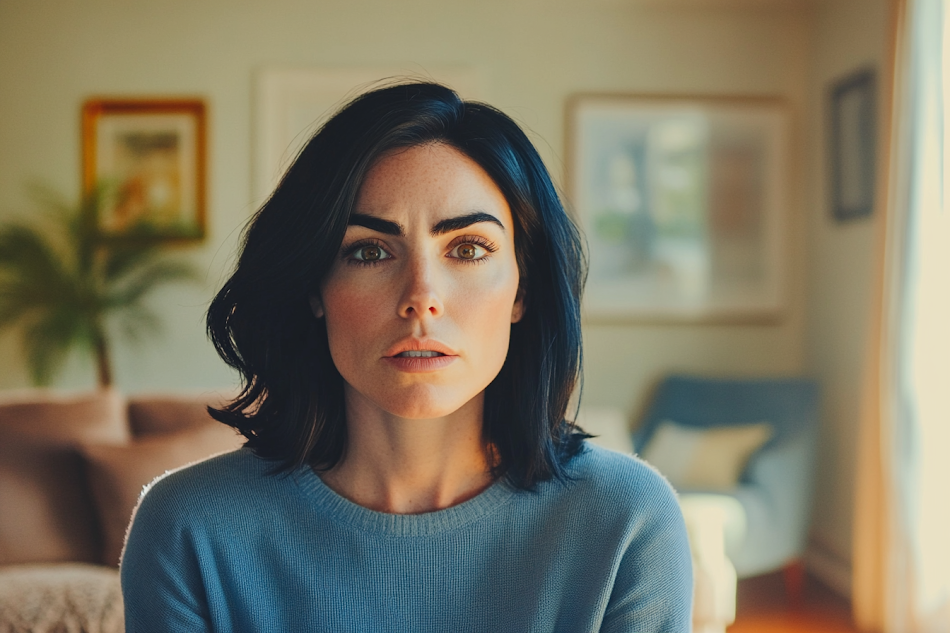 Una mujer conmocionada | Fuente: Midjourney