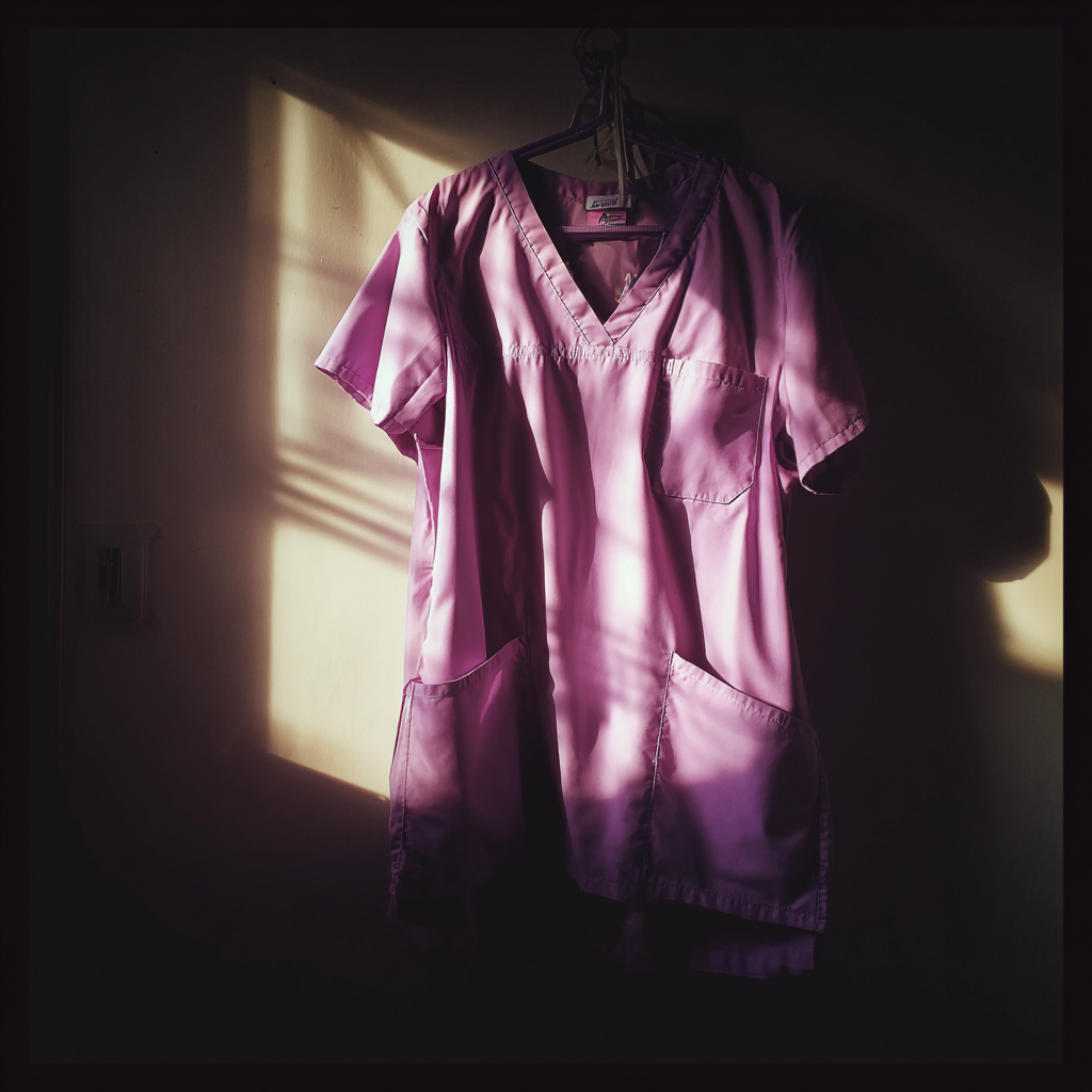 Un par de batas colgadas en un dormitorio | Fuente: Midjourney