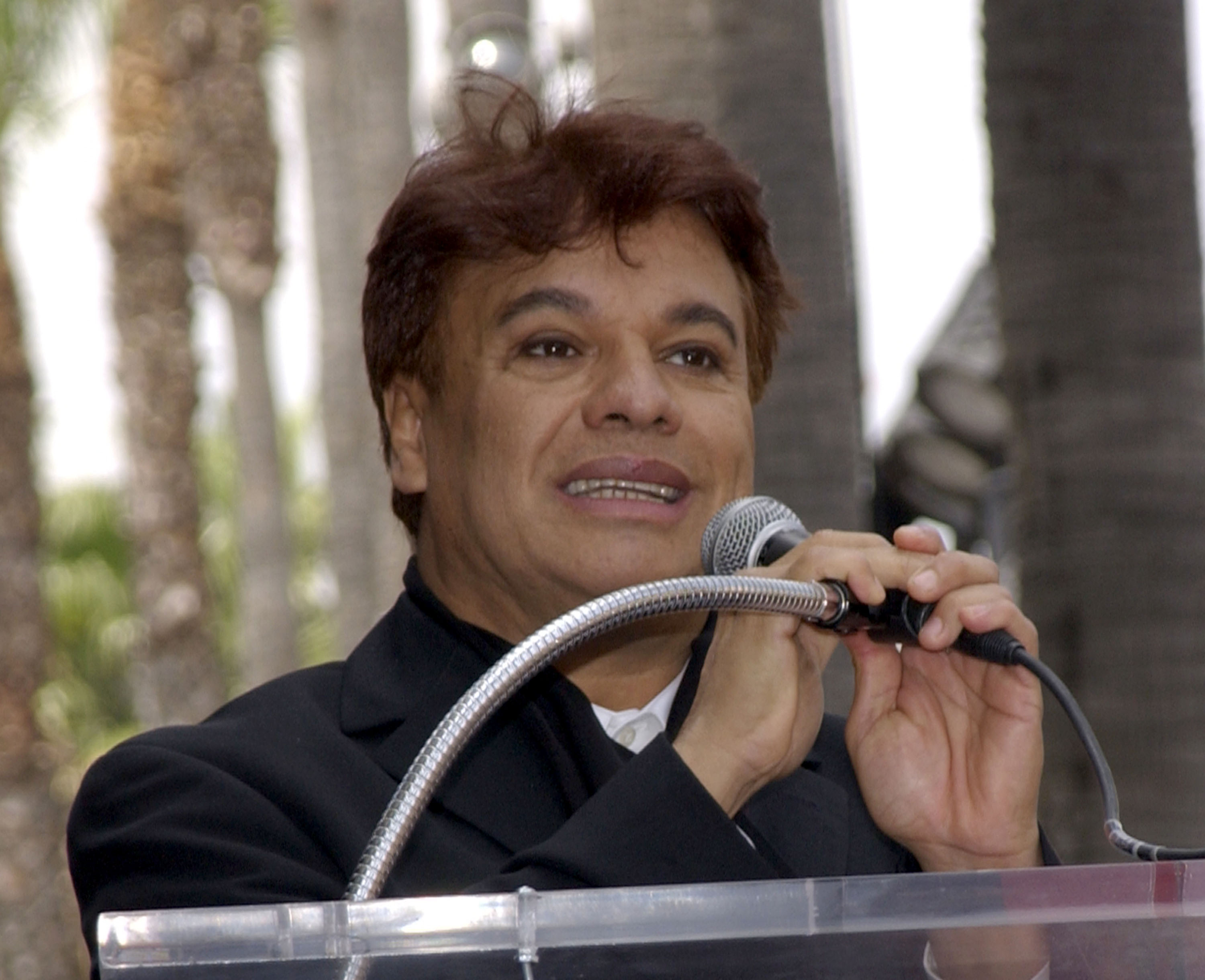 El legendario cantante mexicano Juan Gabriel recibe la estrella número 2196 en el Paseo de la Fama de Hollywood. El evento marca su 30.º aniversario como artista. | Fuente: Getty Images.