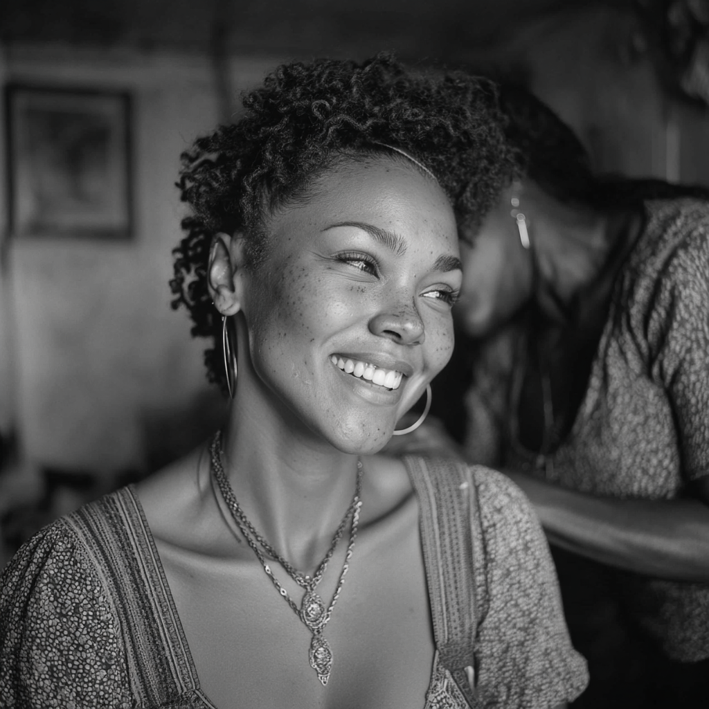 Una mujer feliz en la peluquería | Fuente: Amomama