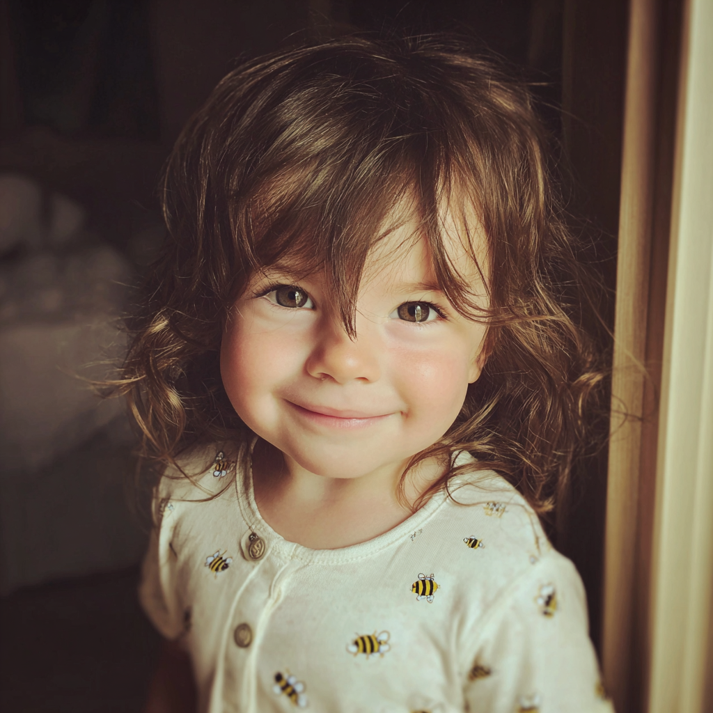 Una niña sonriente | Fuente: Midjourney