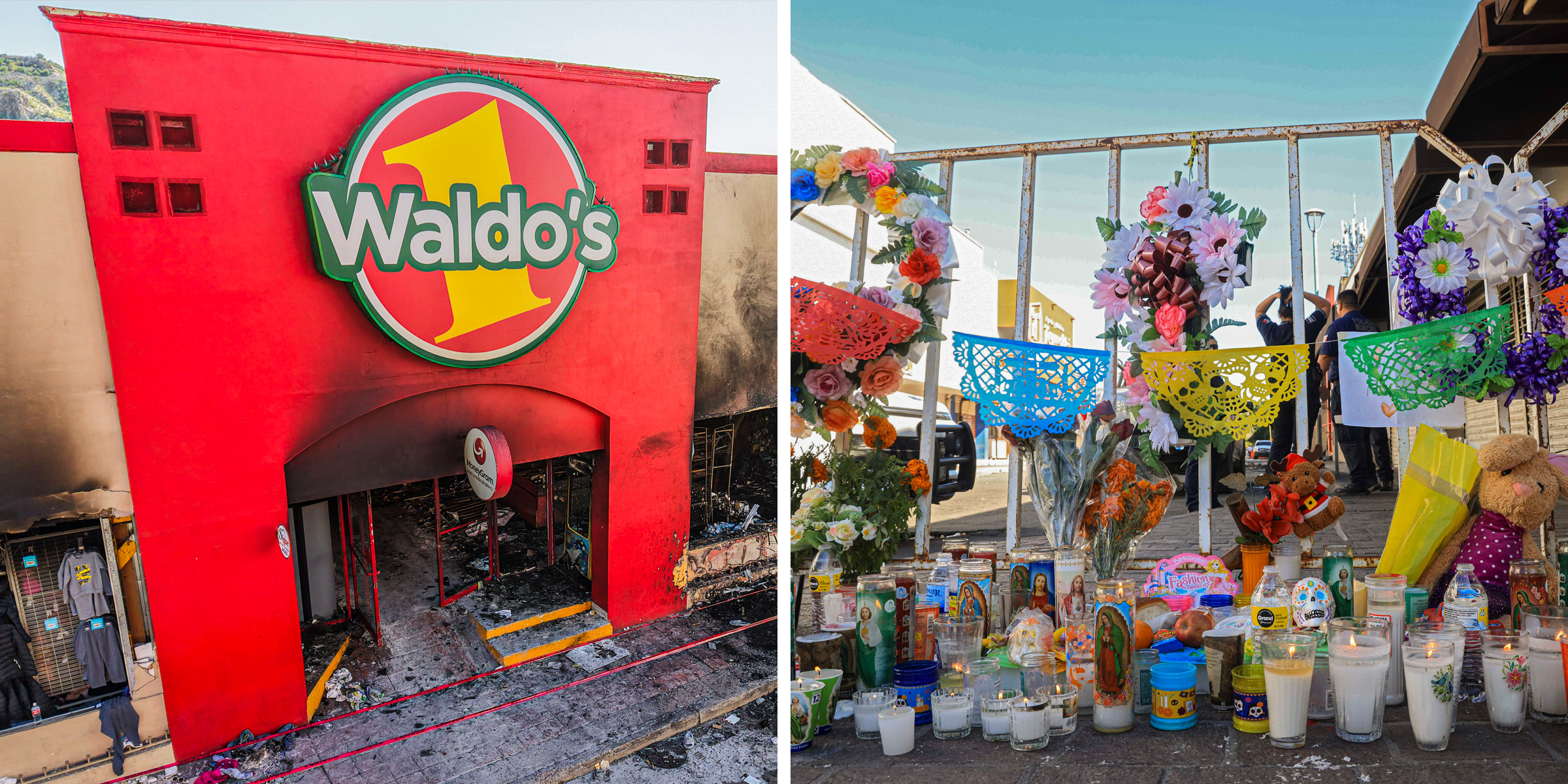 La tienda Waldo's en Hermosillo después de la explosión | Homenaje a las víctimas | Fuente: Getty Images