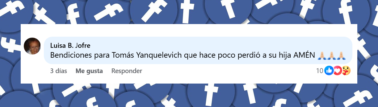 Comentario de un usuario tras ver la noticia sobre Tomás Yankelevich en silla de ruedas | Fuente: Facebook/Remixando Noticias
