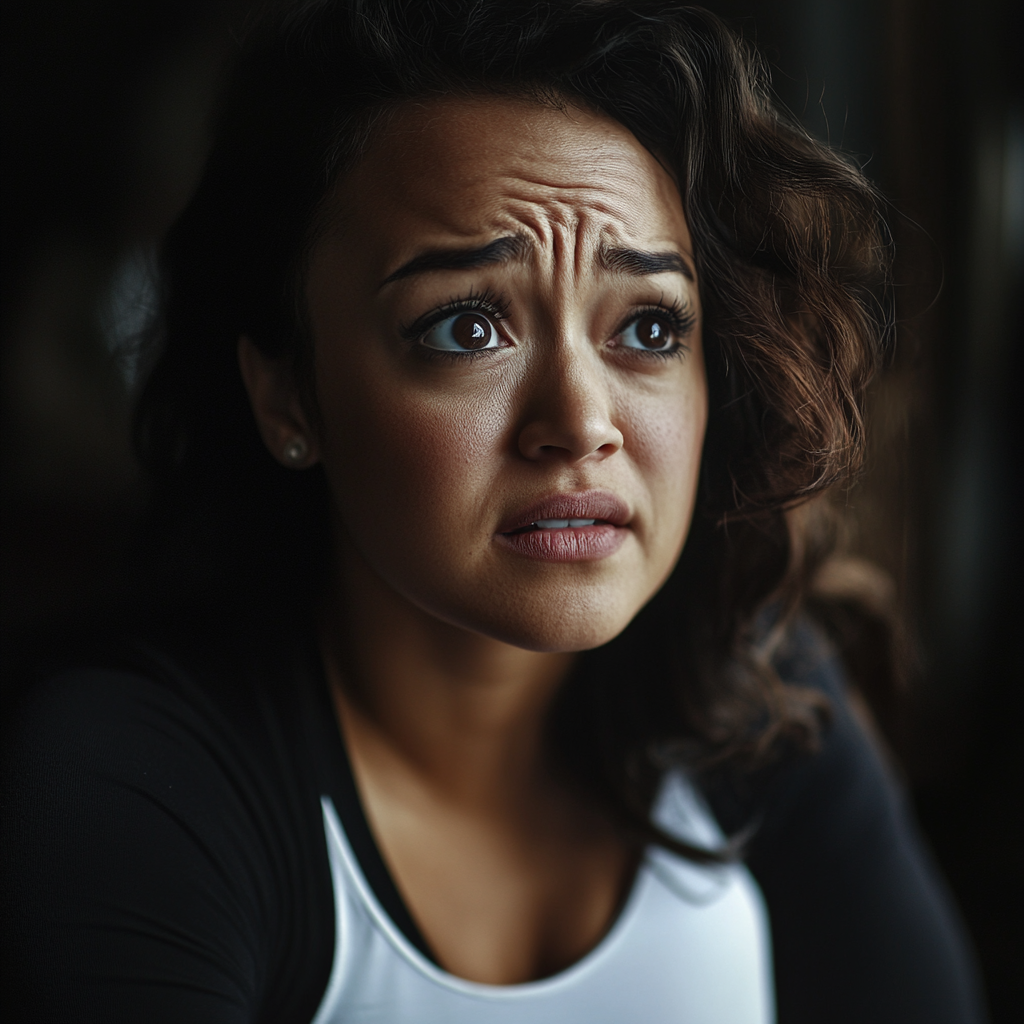 Una mujer ansiosa | Fuente: Midjourney