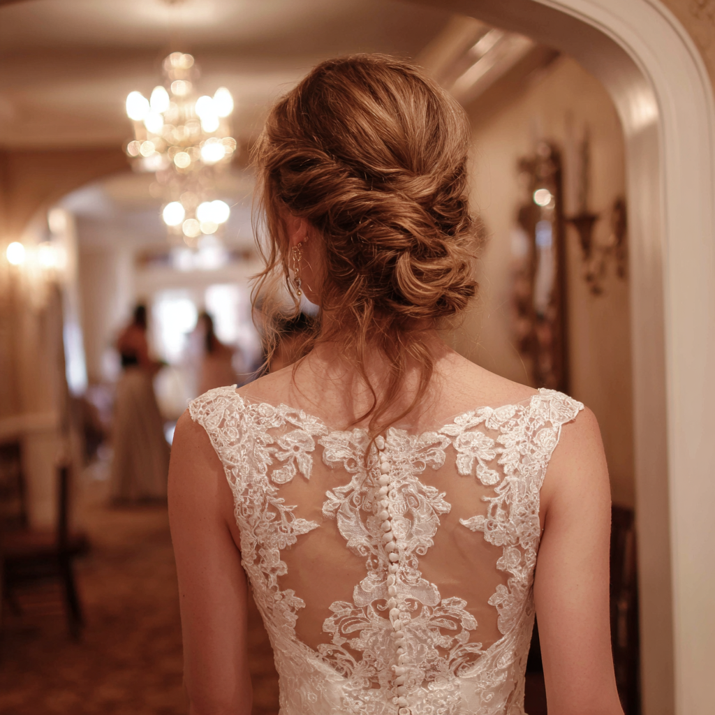 Una novia que se aleja | Fuente: Midjourney