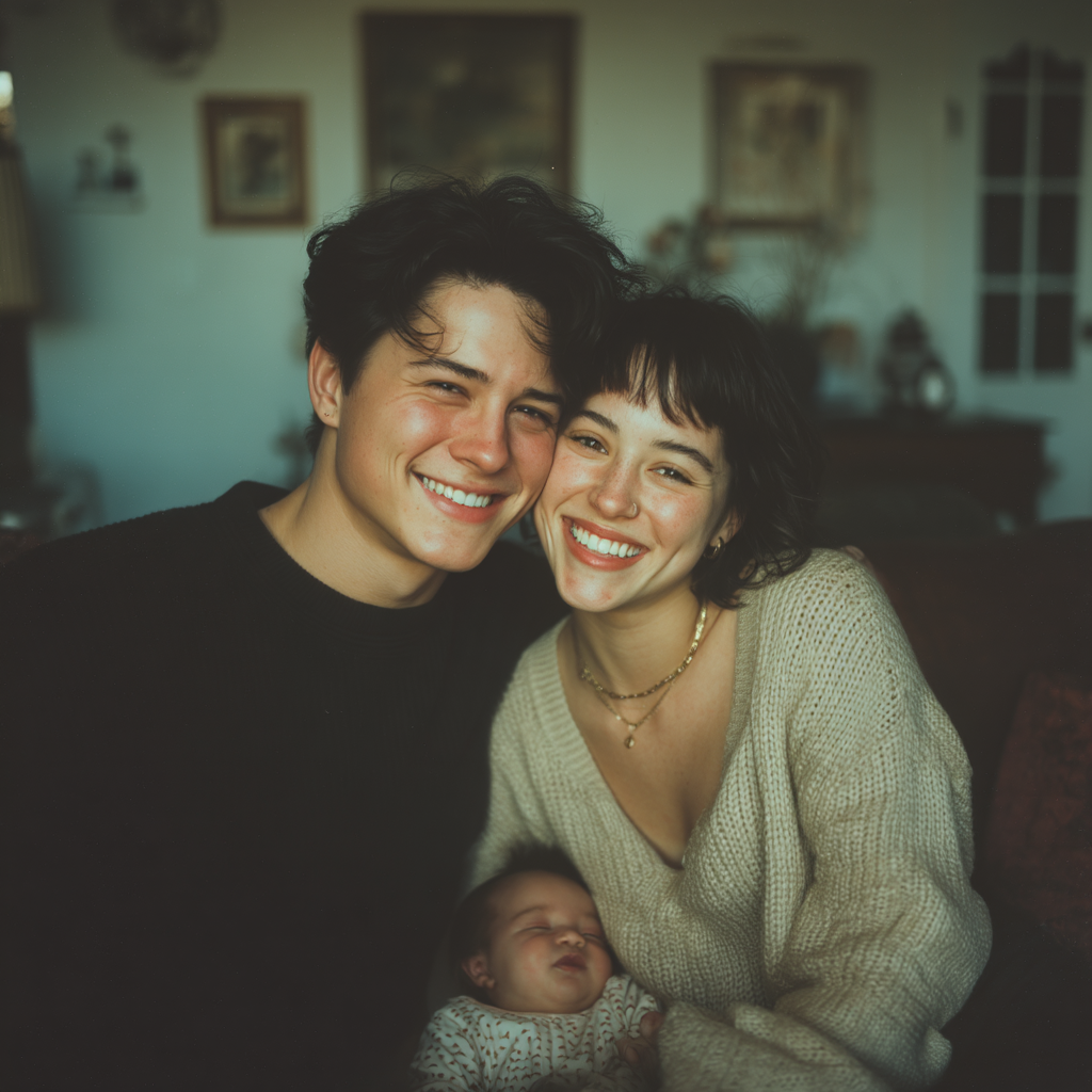 Una familia feliz | Fuente: Midjourney