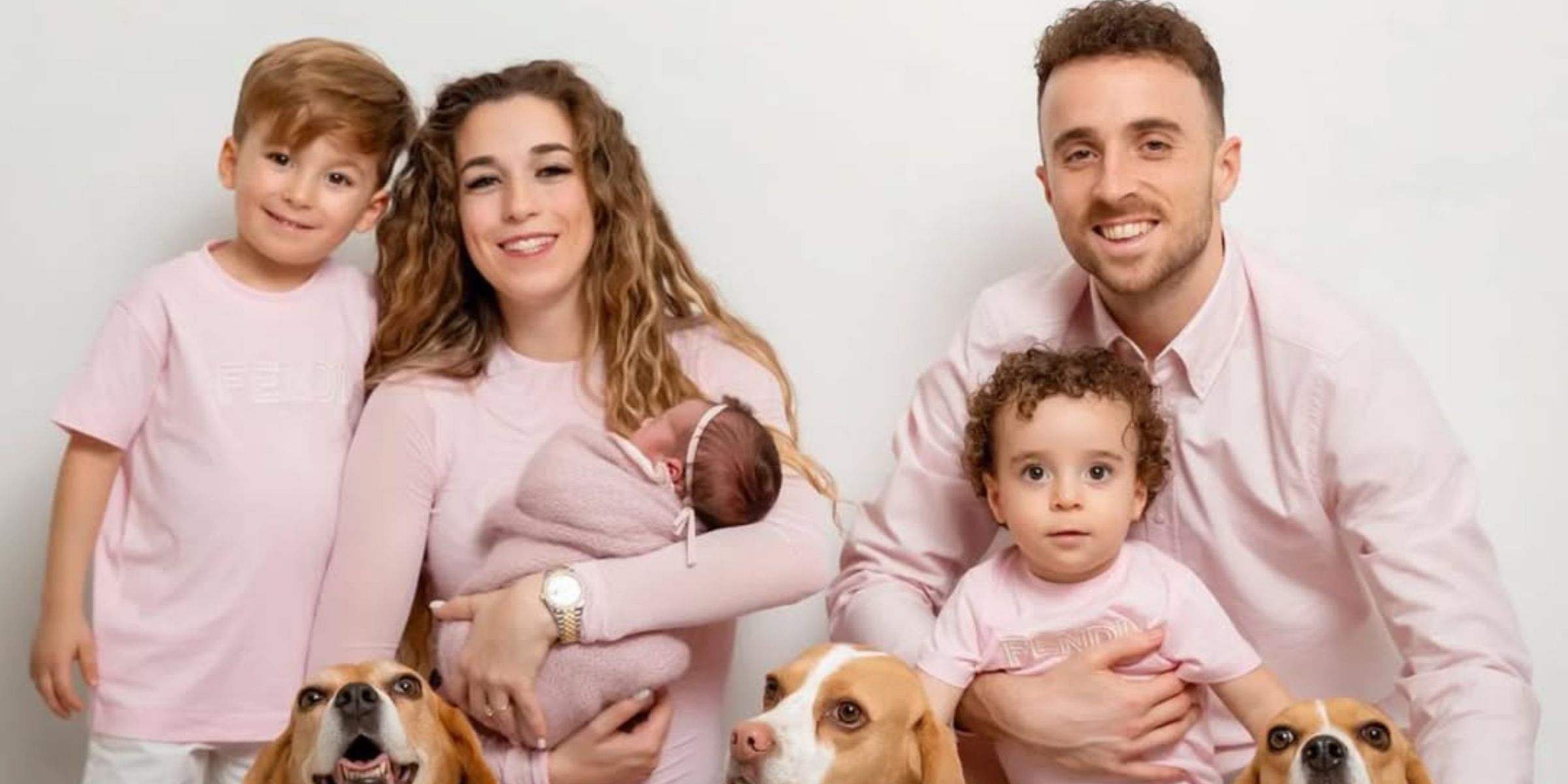 Rute Cardoso, Diogo Jota y sus tres hijos | Fuente: instagram.com/diogoj_18