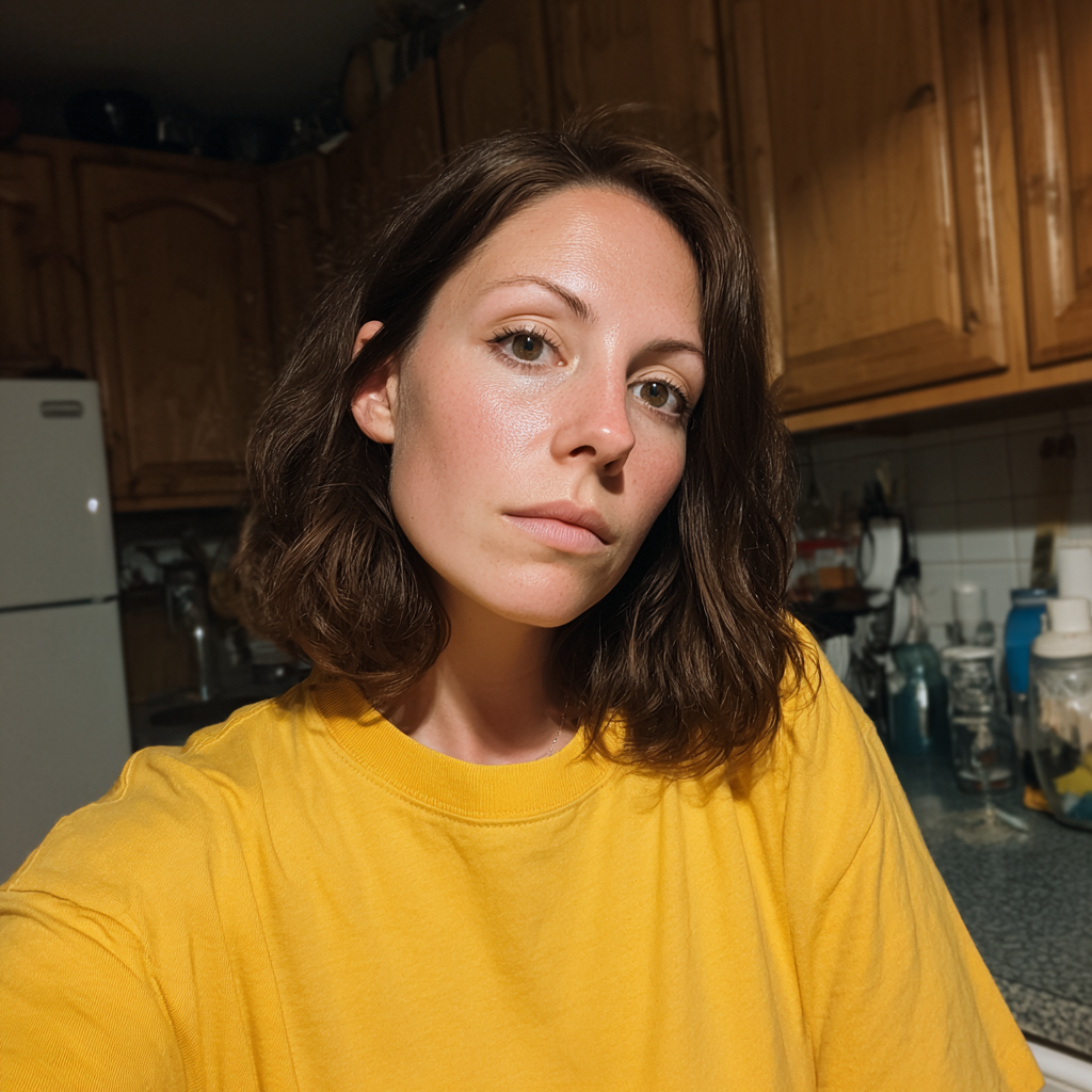 Una mujer de pie en una cocina | Fuente: Midjourney