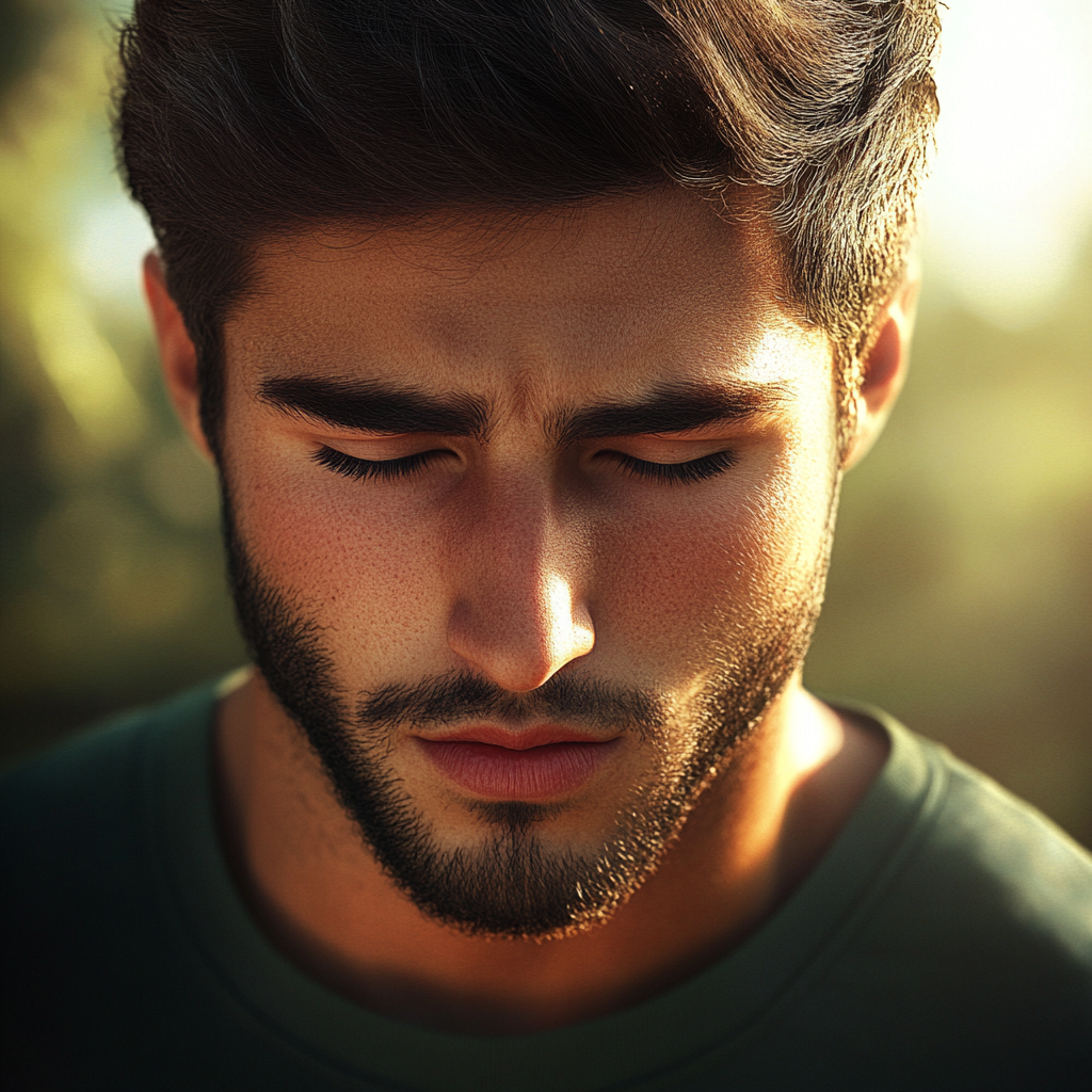 Un hombre triste | Fuente: Midjourney