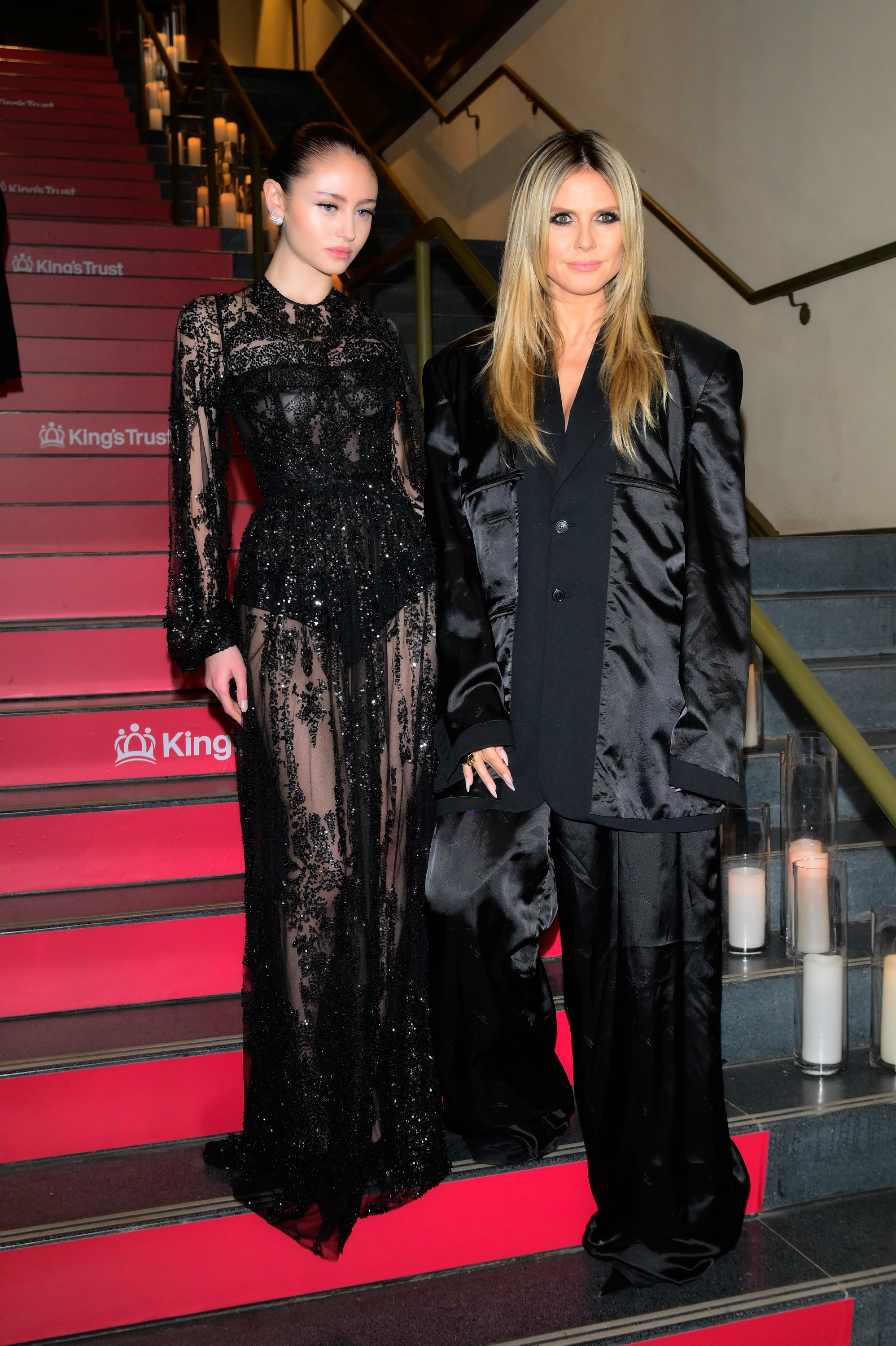 Leni y Heidi Klum asisten a la 4ª Gala Global Anual de The King's Trust en Casa Cipriano el 1 de mayo de 2025, en Nueva York. | Fuente: Getty Images