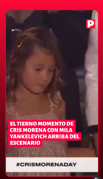 Mila, la nieta de Cris Morena. | Fuente: Instagram/revista_pronto