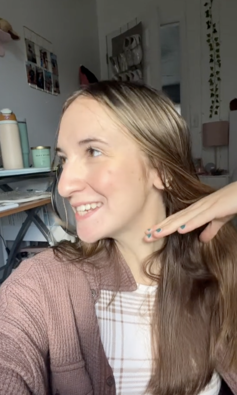 Maddie tras someterse a una operación de doble mandíbula de un post fechado el 24 de octubre de 2023. | Fuente: TikTok/maddieakamofo