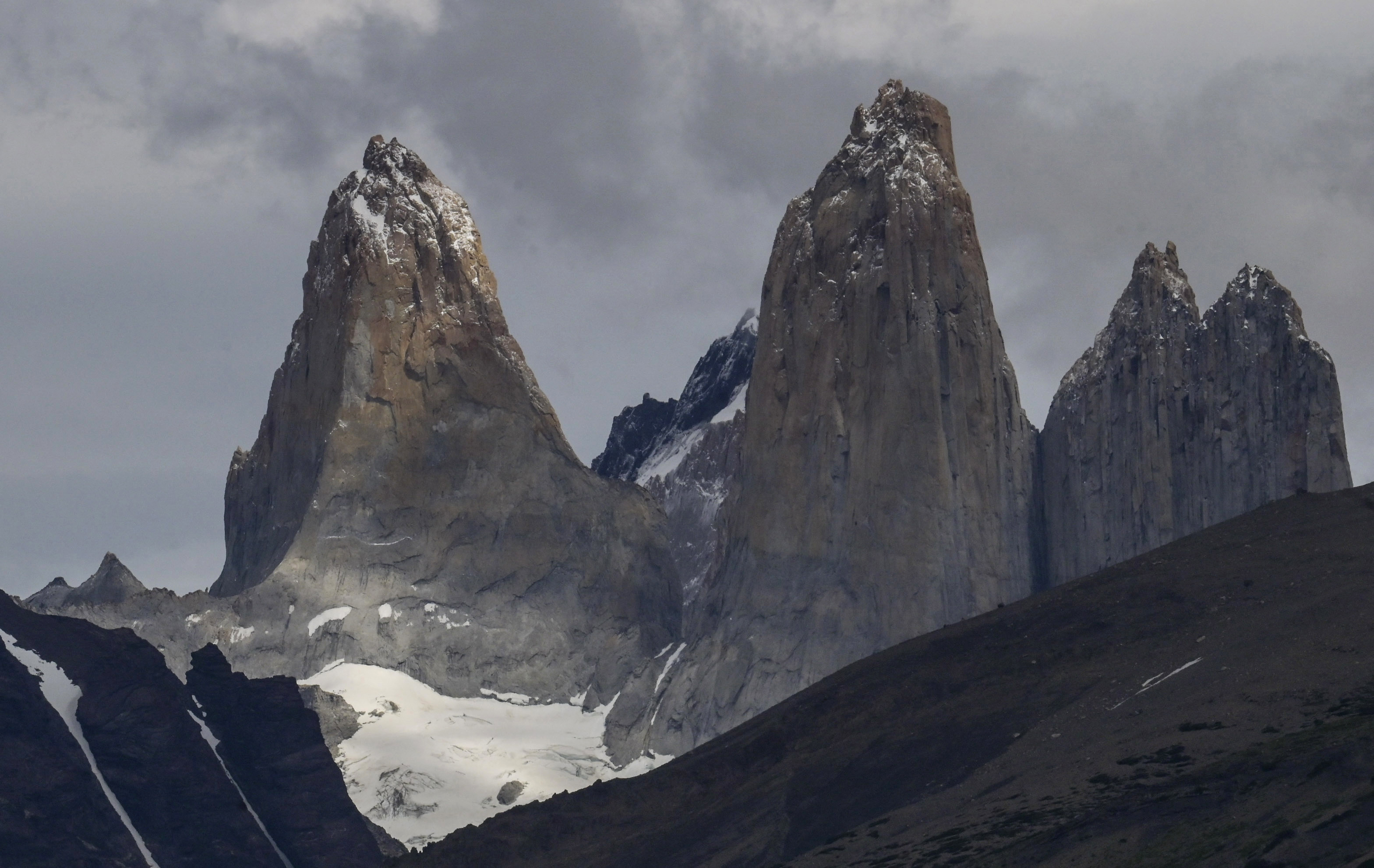 Parque Nacional Torres del Paine en la Región de Magallanes de Chile, en el sur de Chile, a 400 km al noroeste de Punta Arenas, el 6 de enero de 2024. | Fuente: Getty Images