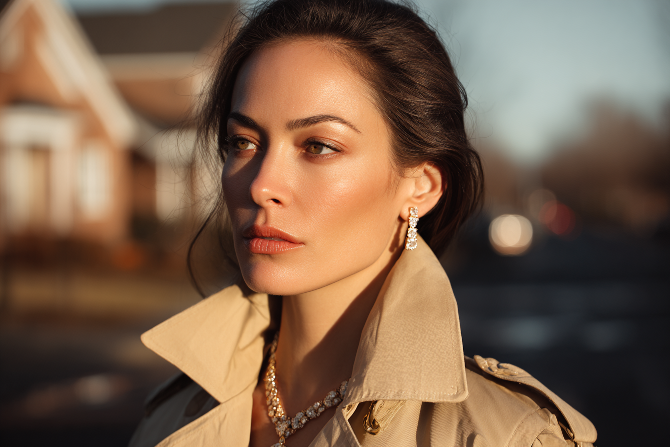 Una mujer de pie al aire libre | Fuente: Midjourney