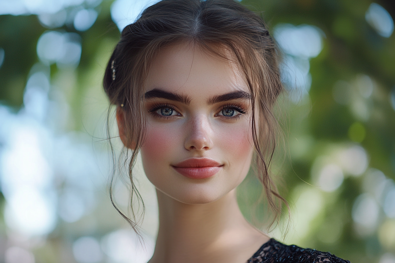 Uma mulher sorrindo | Fonte: Midjourney