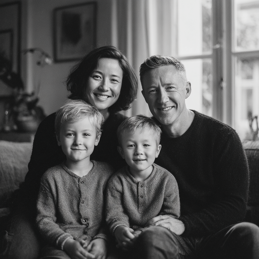 Una familia feliz | Fuente: Midjourney