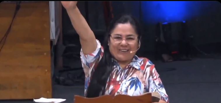 Pastora festejando. | Fuente: X.com/NewsDaysMundo