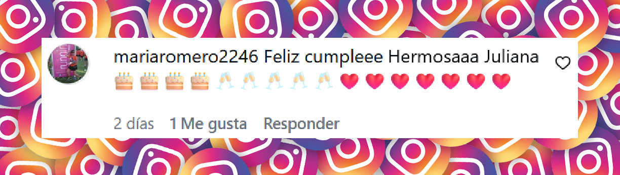 Comentario de una usuaria sobre el cumpleaños de Juliana Awada | Fuente: Instagram/holaarg