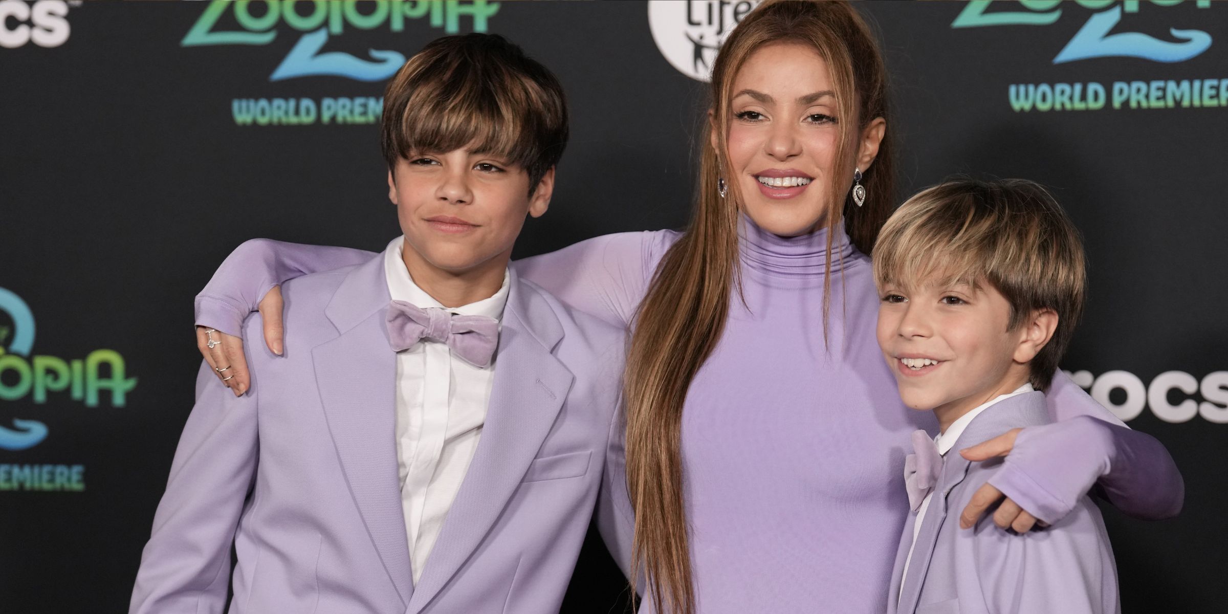 Shakira junto a sus hijos | Fuente: Getty Images