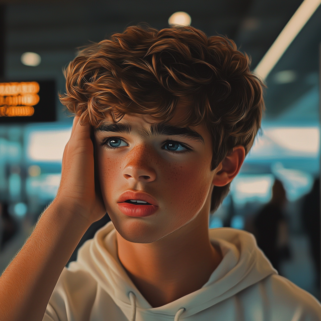 Un adolescente ansioso | Fuente: Midjourney