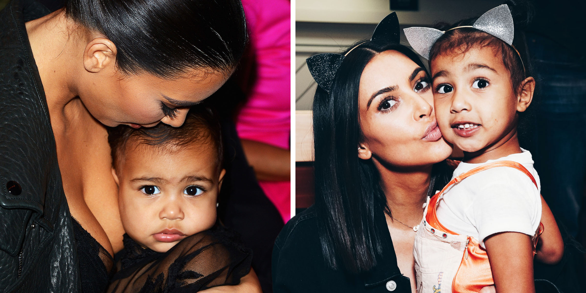 Kim Kardashian con su hija, North West de bebé | Kim Kardashian con su hija, North West de niña | Fuente: Getty Images