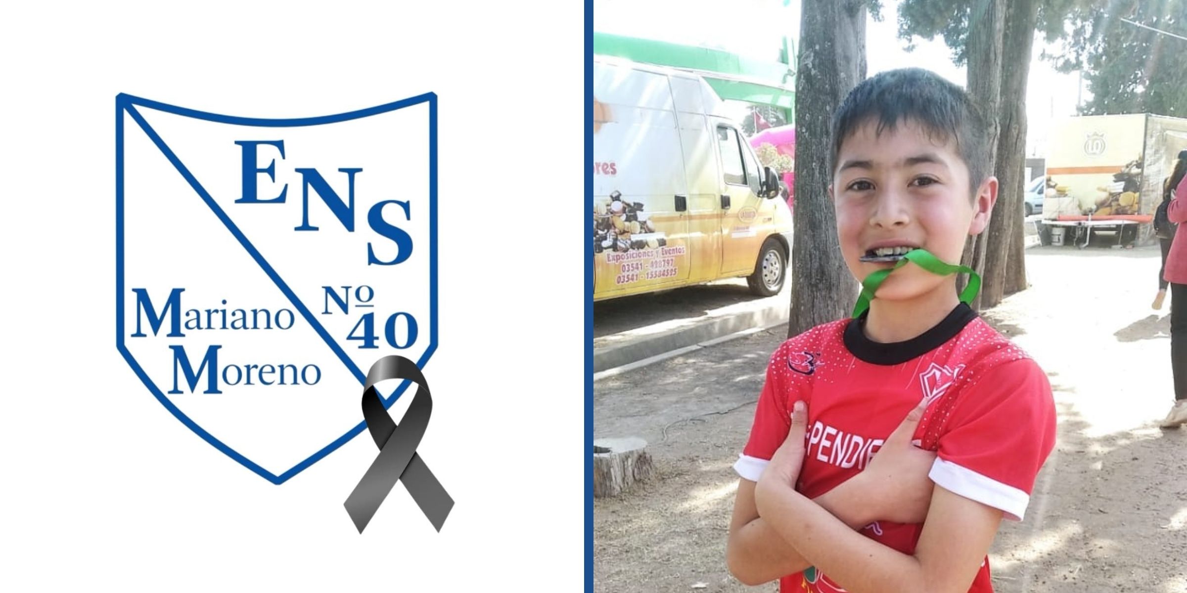 Logo de la Escuela Mariano Moreno | Ian Cabrera Núñez | Fuente: Facebook/Mariano Moreno | Facebook/Hugo Leandro Cabrera