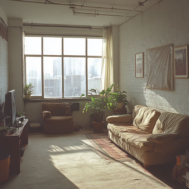 Un Apartamento en ruinas | Fuente: Midjourney