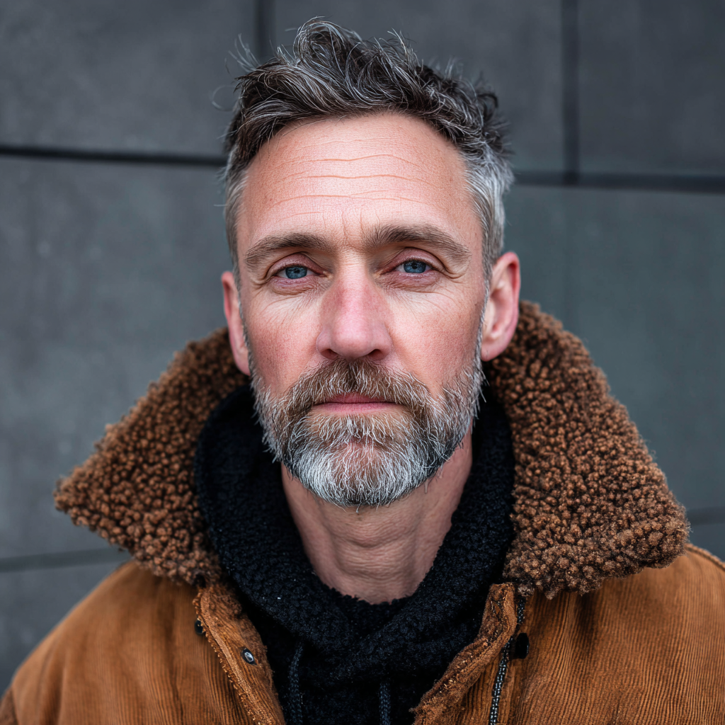 Un hombre de pie afuera | Fuente: Midjourney