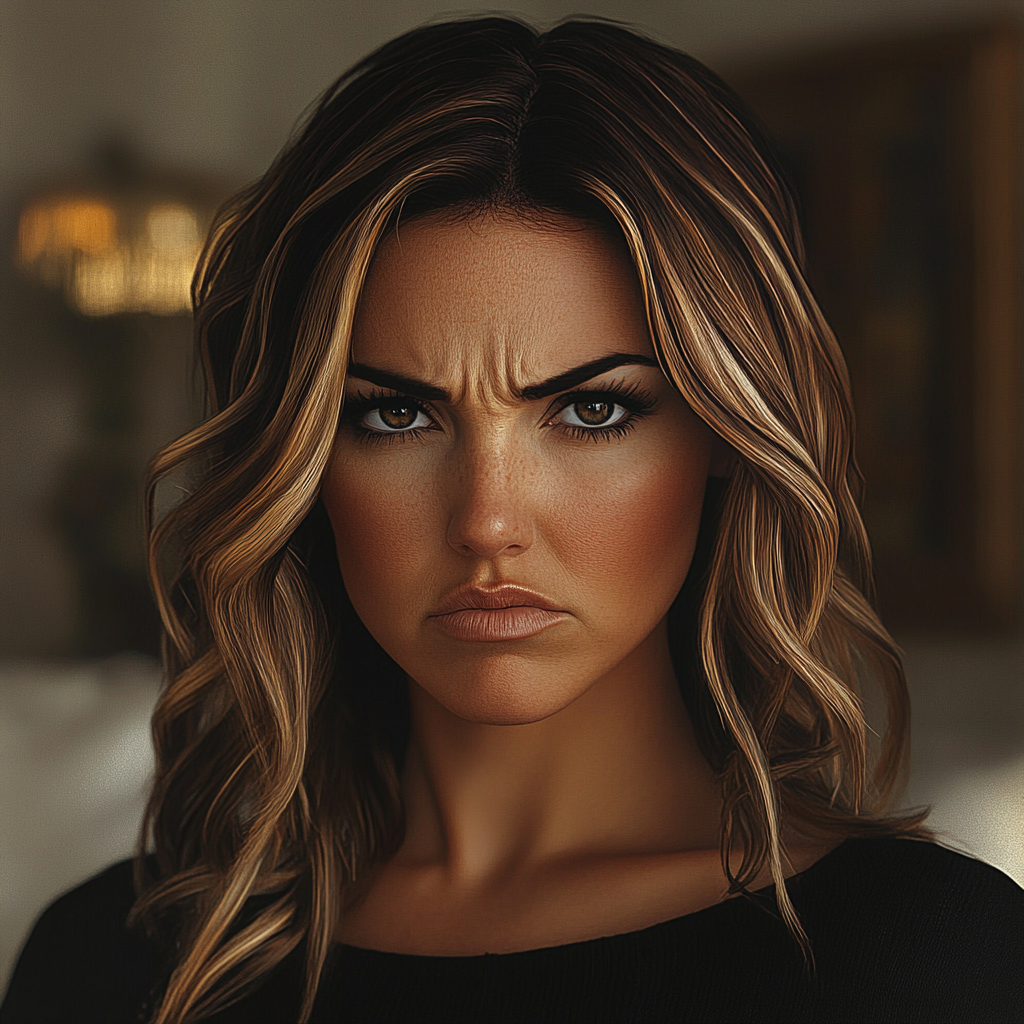 Una mujer molesta | Fuente: Midjourney