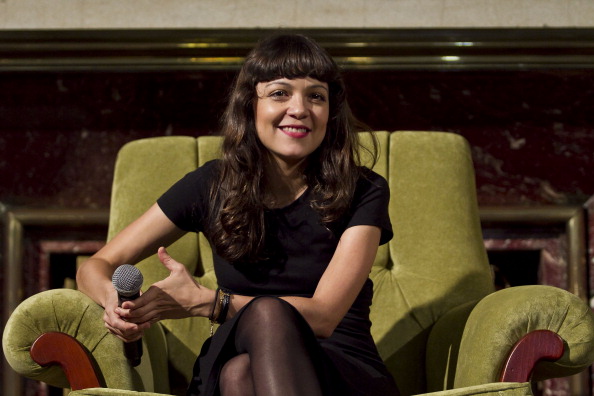 Natalia Lafourcade anuncia su próximo concierto (9 de mayo) durante una conferencia de prensa en el Teatro Metropolitan el 5 de mayo de 2014 en la Ciudad de México, México.