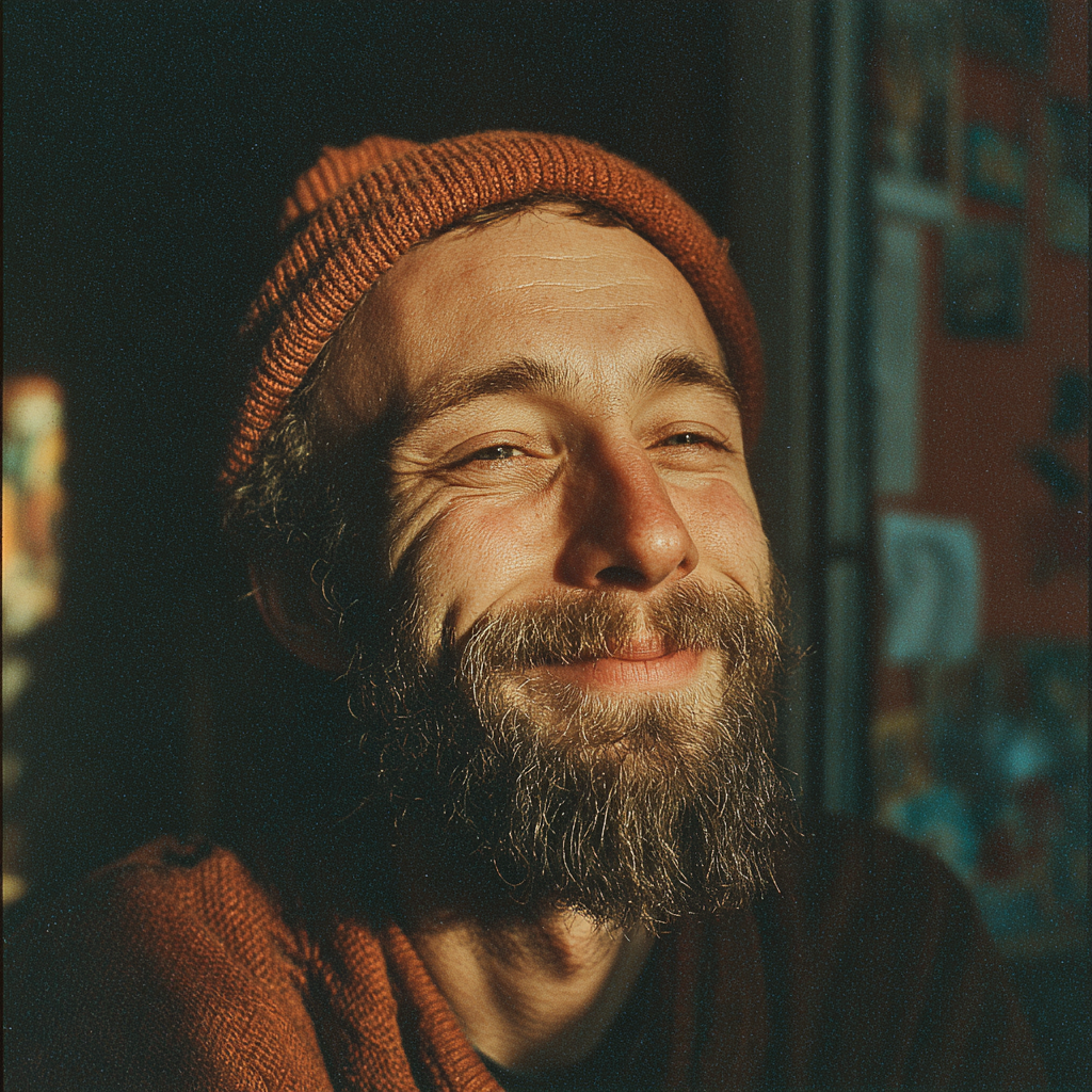 Un hombre feliz | Fuente: Midjourney