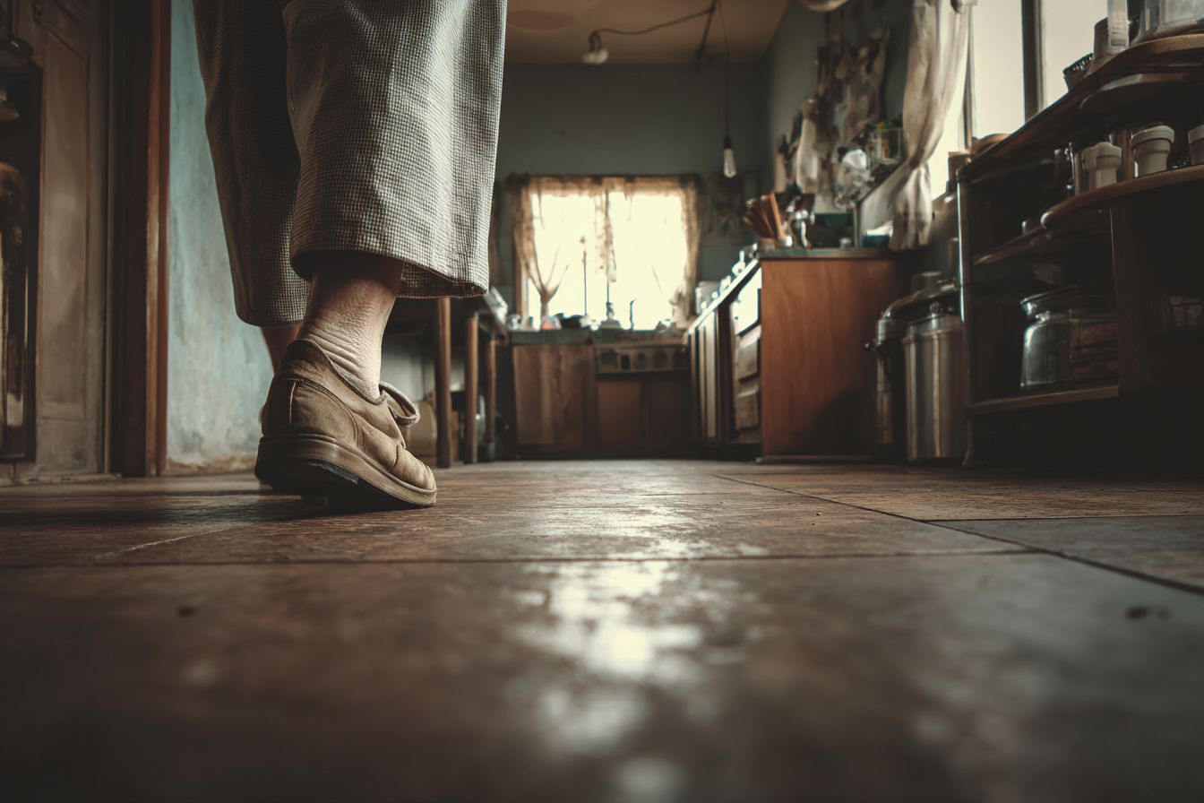Un primer plano de los zapatos de una mujer que se aleja | Fuente: Midjourney