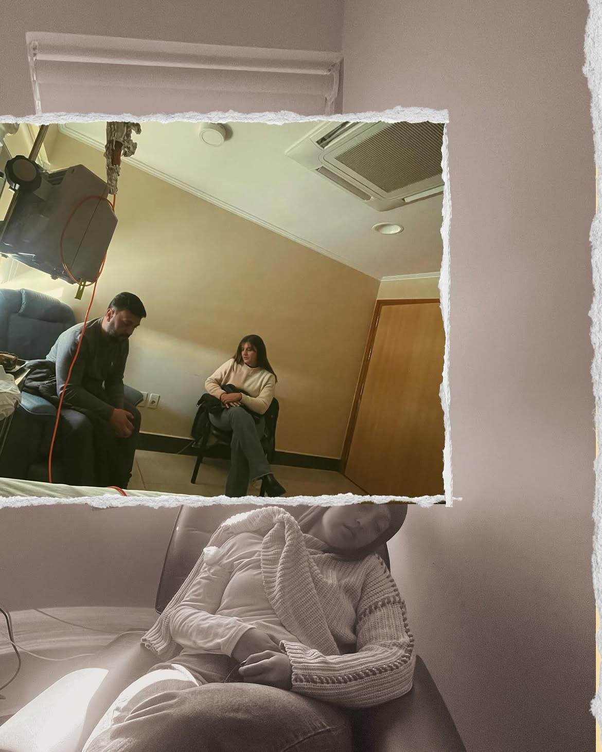 Florencia Sugo junto a su padre durante su tratamiento en el hospital | Fuente: Instagram/flor.sugo
