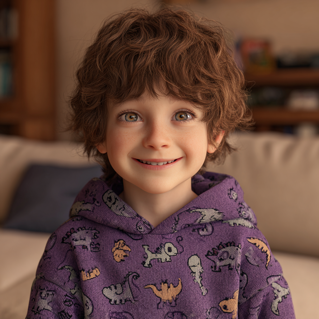 Un niño encantado | Fuente: Midjourney