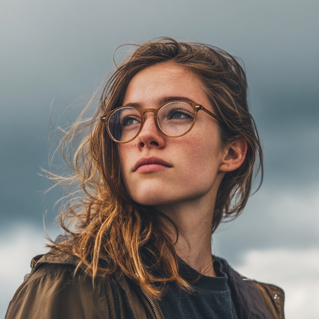 Una mujer de pie en el exterior | Fuente: Midjourney