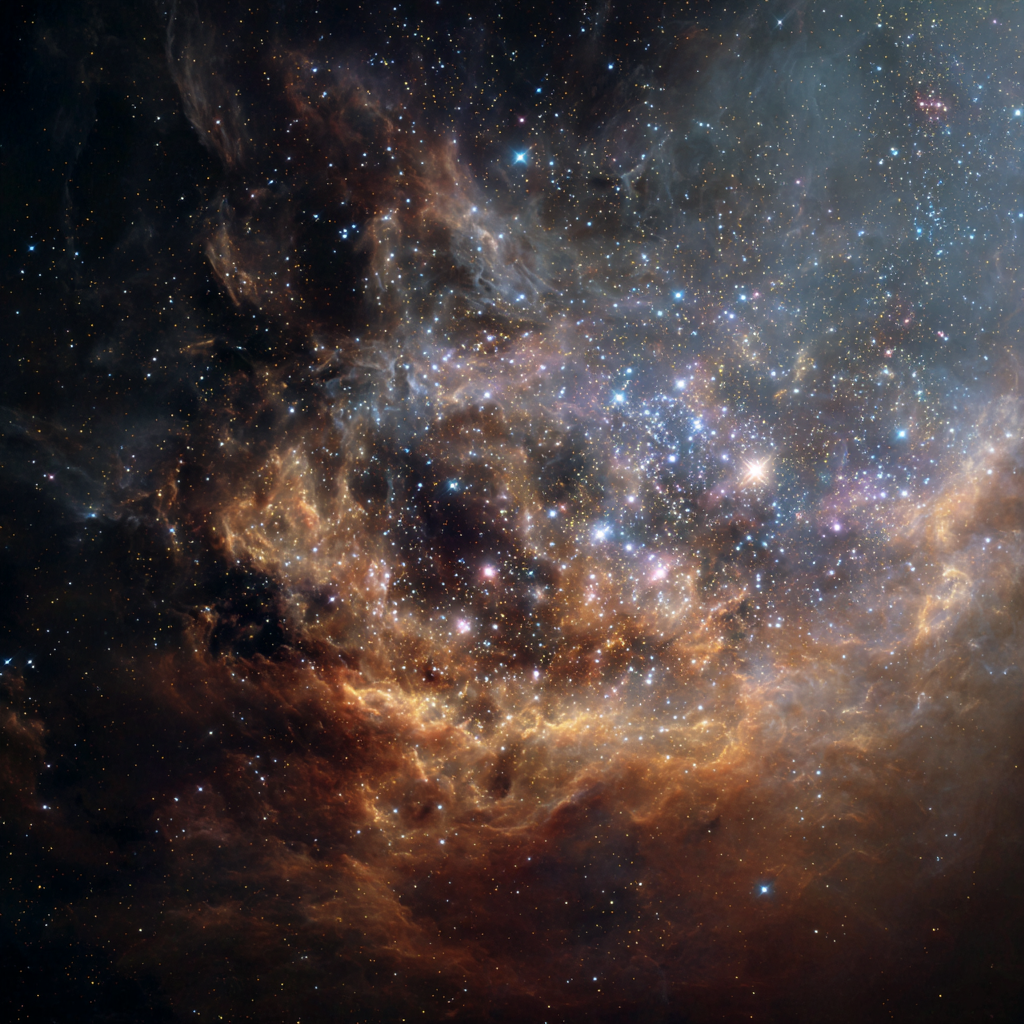 Representación etérea del polvo de estrellas | Fuente: Midjourney