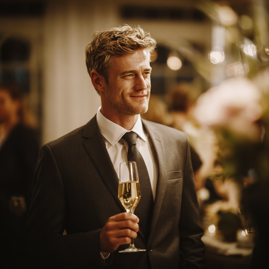 Un hombre en su boda | Fuente: Midjourney