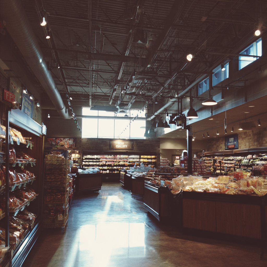El interior de una tienda de comestibles | Fuente: Midjourney