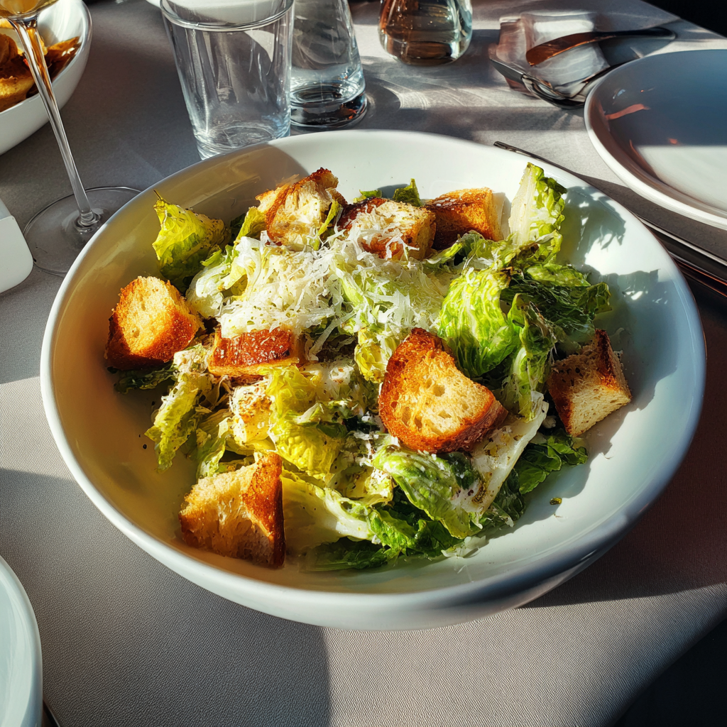 Un plato de ensalada | Fuente: Midjourney