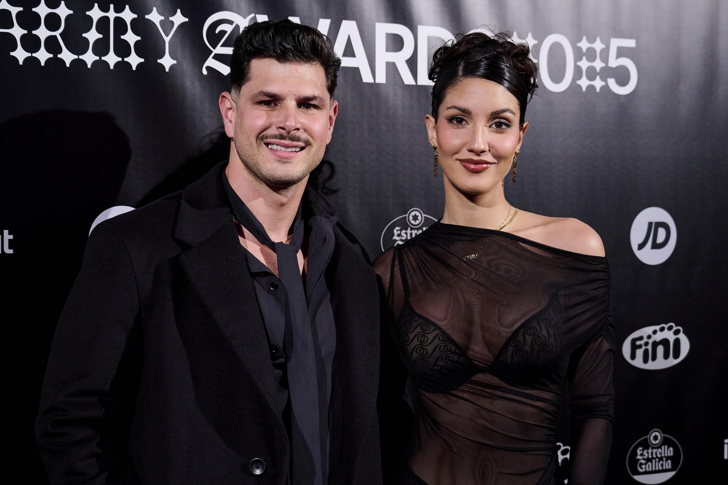 Alejandro Nieto y Tania Medina asisten a los Premios del Ejército en el Cine Capitol el 23 de enero de 2025 en Madrid, España. | Fuente: Getty Images