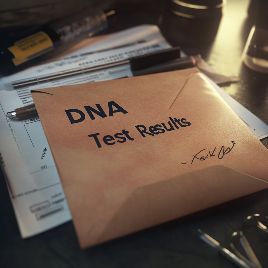 Un sobre sobre una mesa | Fuente: Midjourney