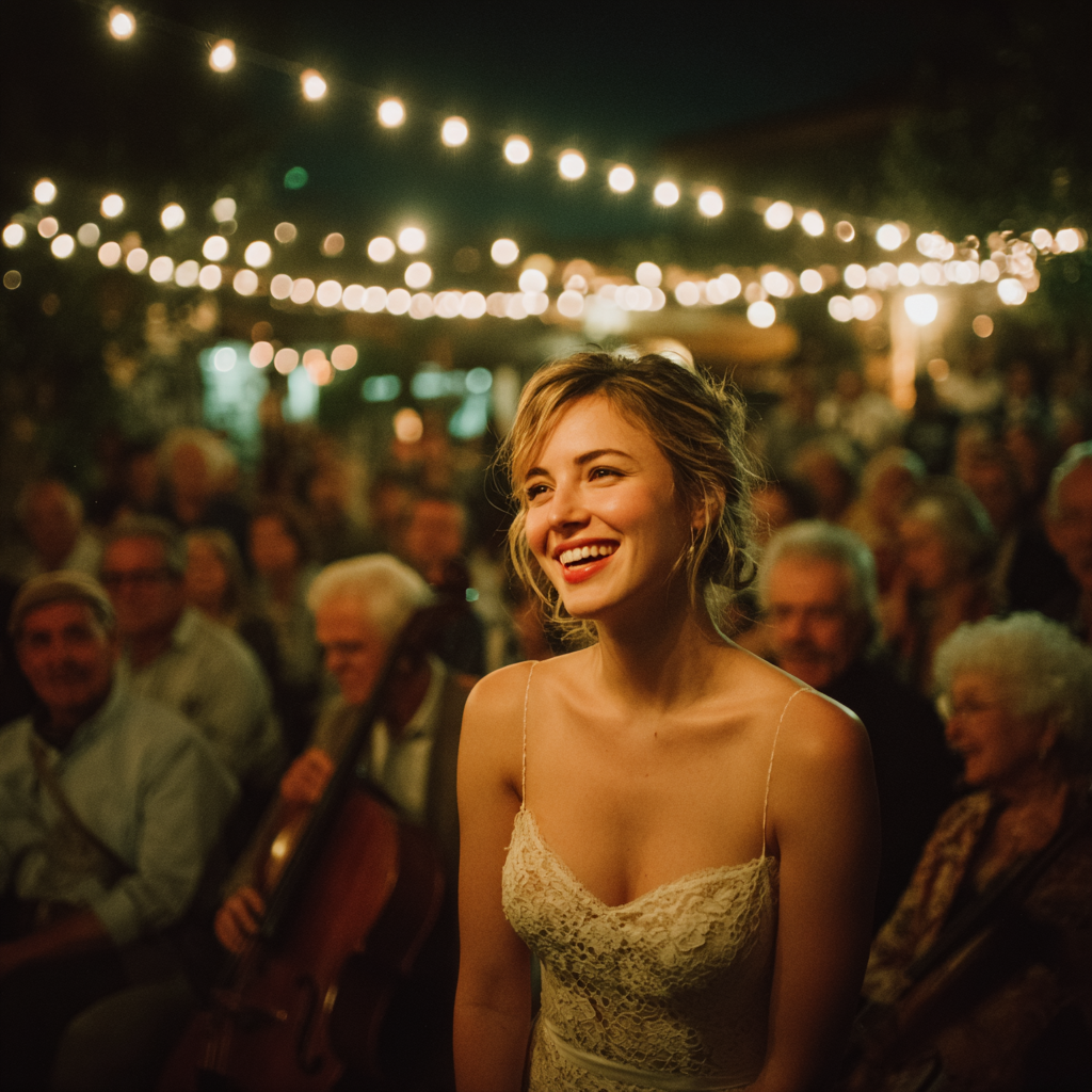 Una novia feliz en su boda | Fuente: Midjourney