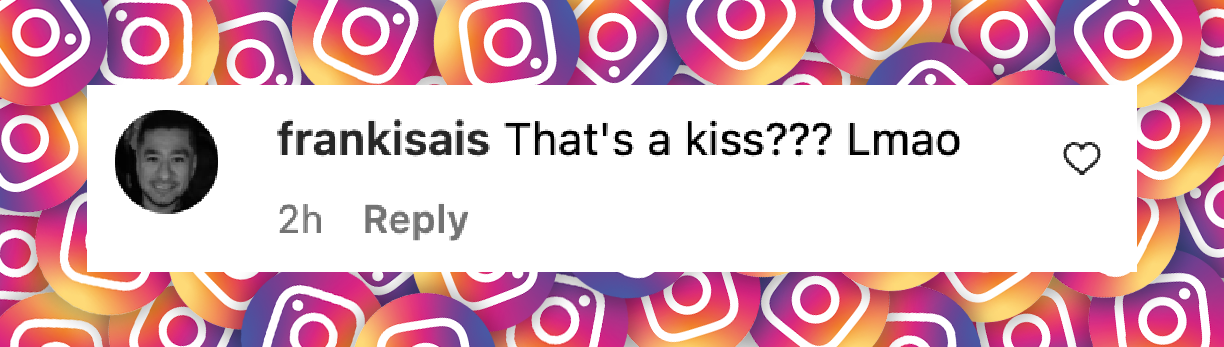 Un comentario de un fan fechado el 6 de julio de 2025: "¿Ese es un beso??? Ja ja ja" | Fuente: Instagram/tmz