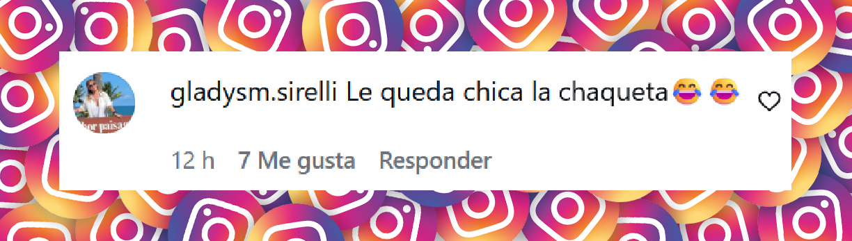 Comentario de una persona sobre el look de Isabel Macedo para el estreno de la obra de teatro "Charlie y la Fábrica de Chocolate" | Fuente: Instagram/revistagenteok