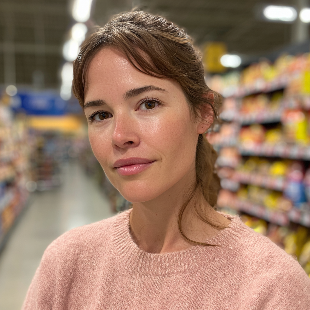 Primer plano de una mujer sonriente | Fuente: Midjourney