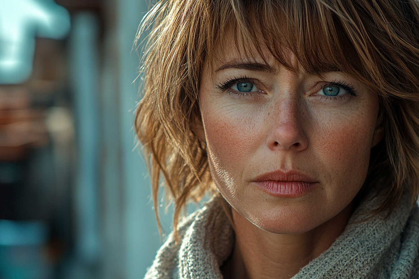 Retrato de una mujer emocional | Fuente: Midjourney