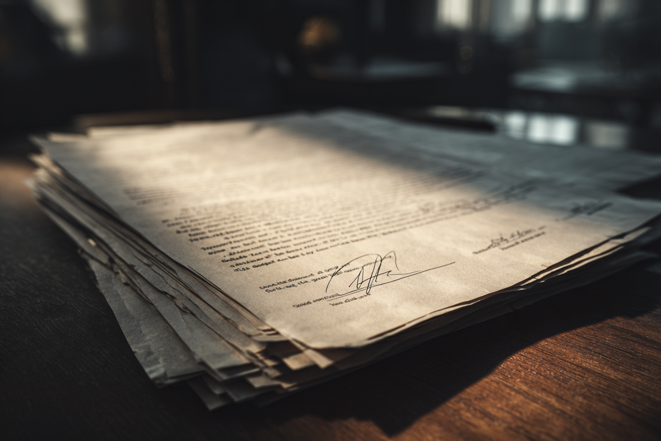 Una pila de documentos | Fuente: Midjourney