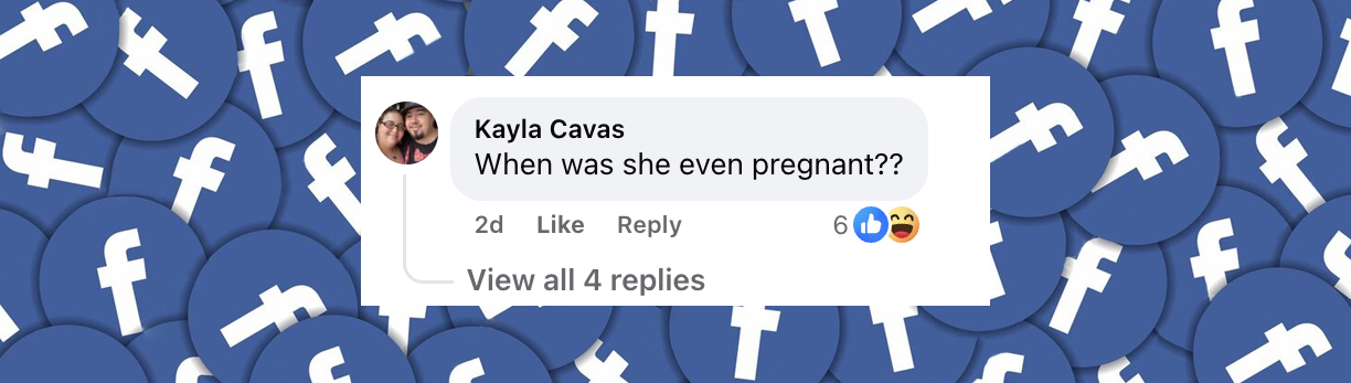 Comentario de un internauta sobre el anuncio de Amber Heard, publicado el 12 de mayo de 2025: "¿Cuándo estuvo embarazada?" | Fuente: Facebook/TMZ