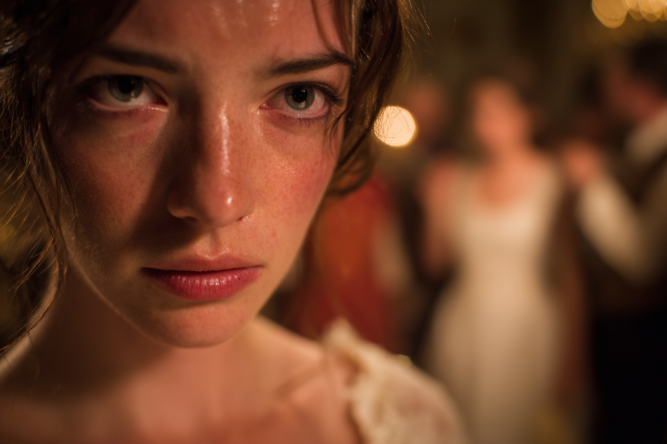 Primer plano del rostro de una mujer | Fuente: Midjourney