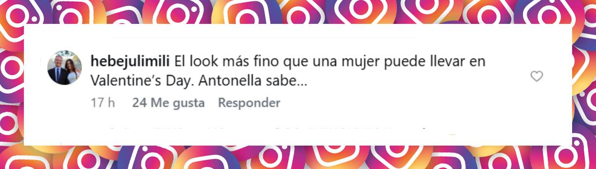 Comentario de una usuaria | Fuente: Instagram/antonelaroccuzzo
